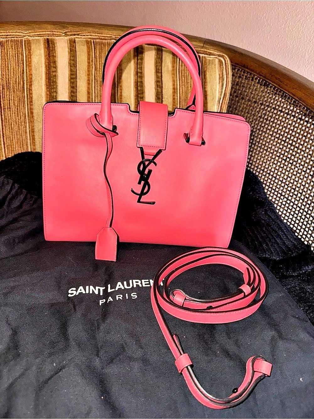 Saint Laurent Sac de Jour Satchel in Pink Like New